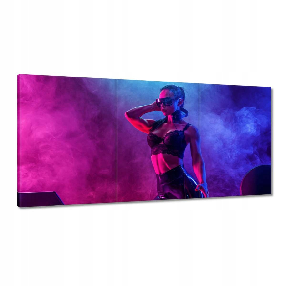 Obrazy 180x90 DJka Žena Dj Dym Pár