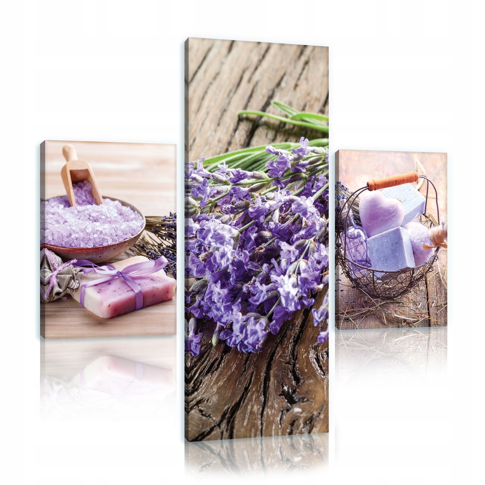 Obraz 80x80 Levandulové lázně relaxační péče o kosmetiku sůl do koupele mýdlo