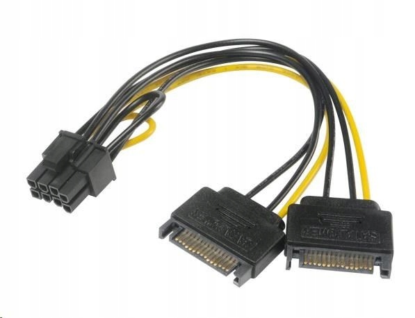 

Akasa adapter zasilania 2x Sata na 6+2pin PCIe