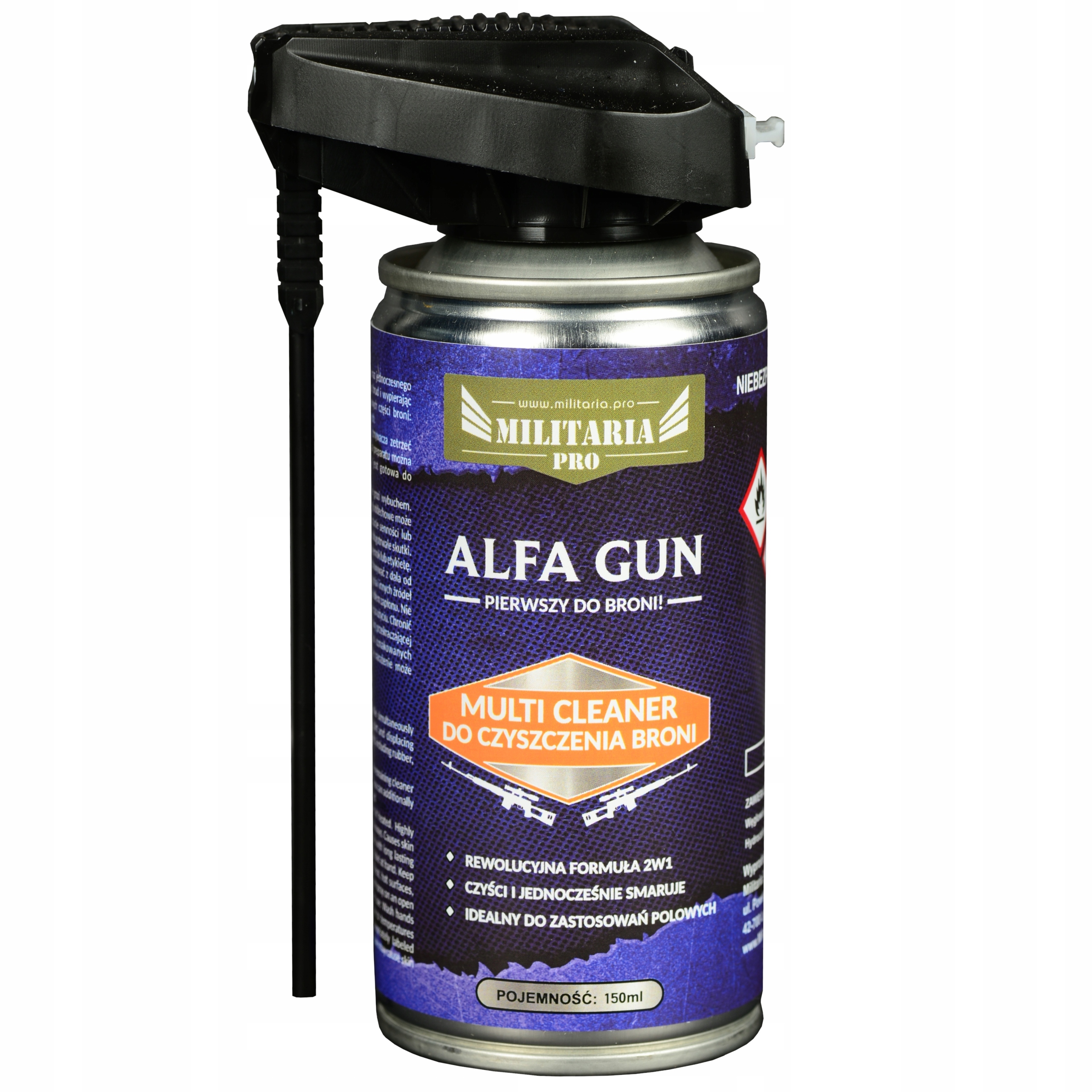 Czyszczenie Konserwacja Broni Alfa Gun Multi Cleaner Zmywacz i Smar 2w1