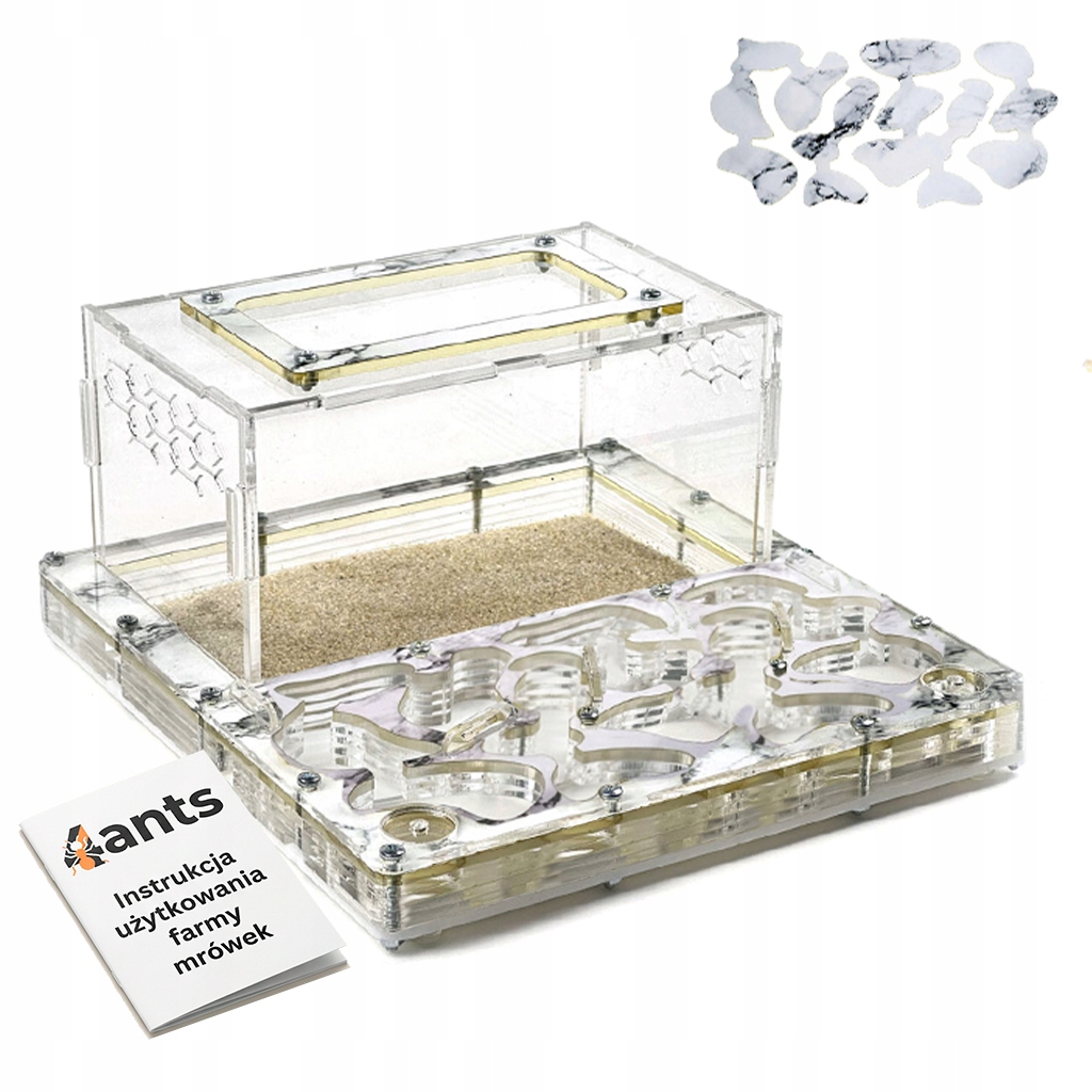 Formikarium L (velké) Nord Marble Terrarium pro mravence Ant Farm 4ants