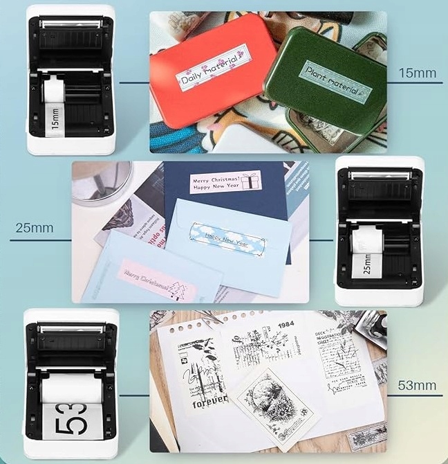 Phomemo M02 PRO Mini Drukarka Termiczna do Notatek Etykiet Samoprzylepnych Maksymalny format papieru inny