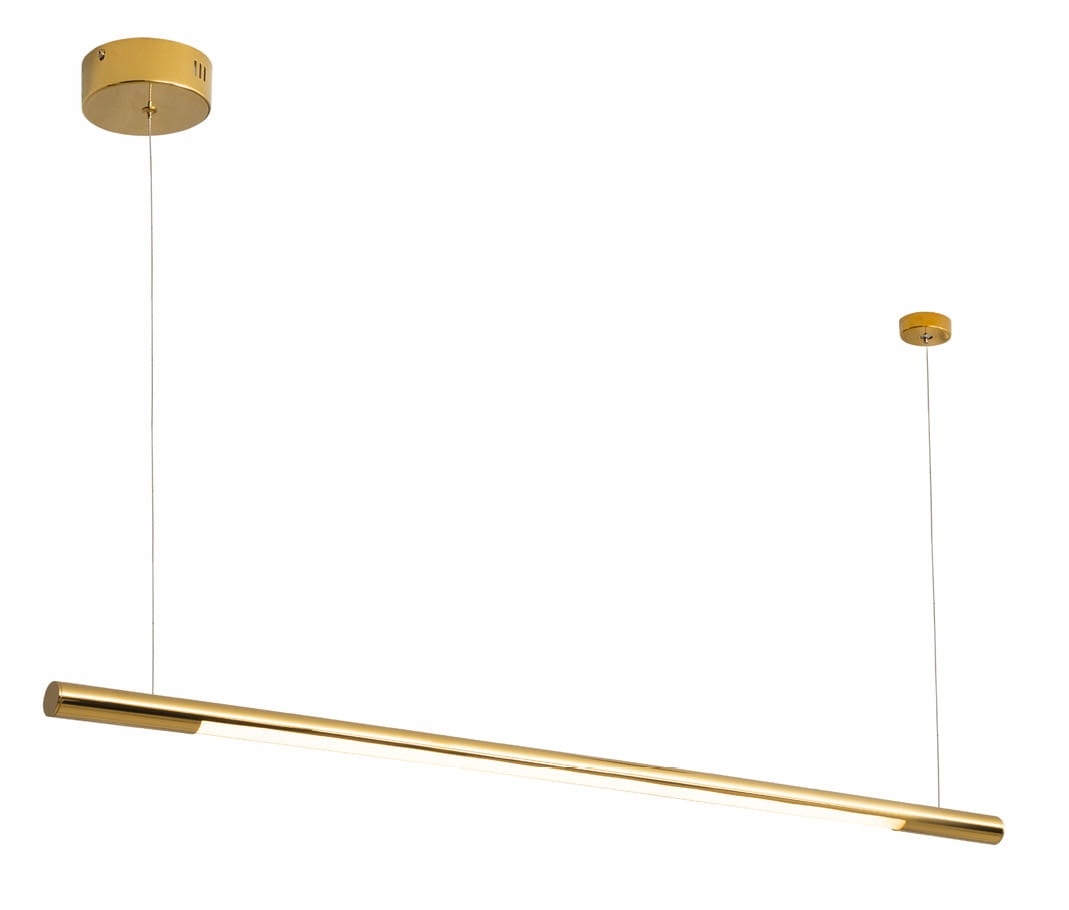 Zlatá Led lampa nad jedálenský stôl Organic Horizon