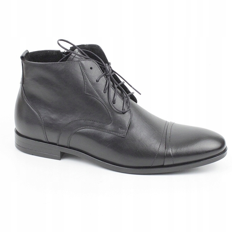 Pilpol 2196 Černé Elegantní Zateplené Kotníkové Boty r 44