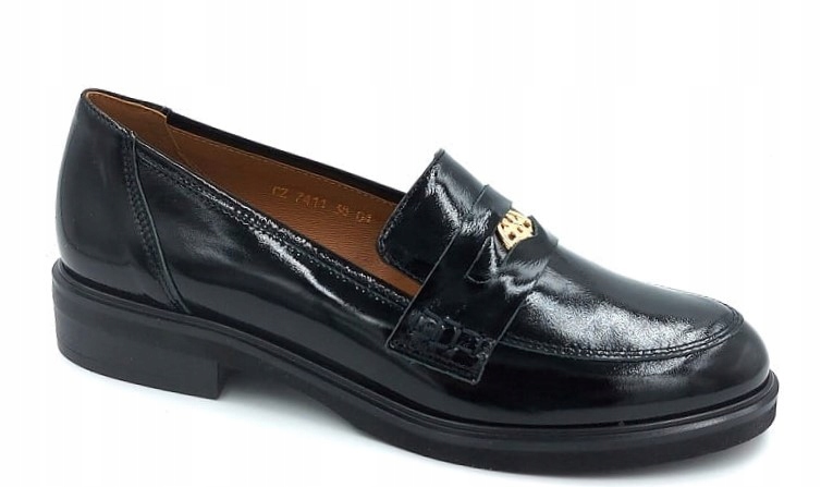 Gamis 7411 Lordsy Černá lakovaná kůže vel .38