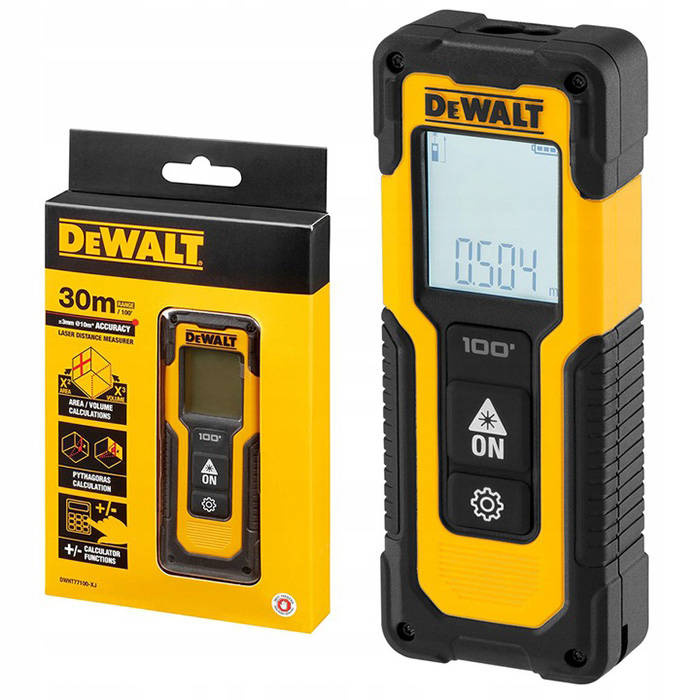 Laserový Dálkoměr LCD 30 M Laserový Měřič DWHT77100 Dewalt