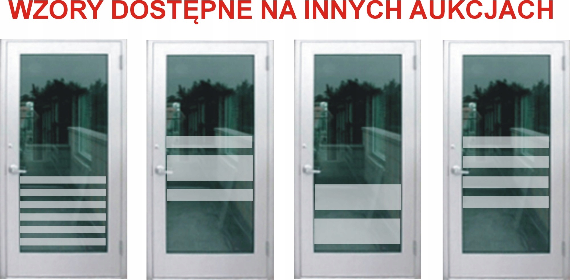 FOLIA MATOWA MLECZNA Naklejki Pasy na Okno Drzwi Marka inna