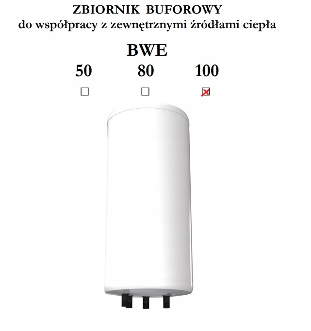 ZBIORNIK BUFOROWY ELEKTROMET BWE 100 l