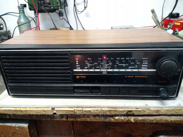 STARE ZABYTKOWE RADIO UNITRA DIORA R-206 ŚNIEŻKA
