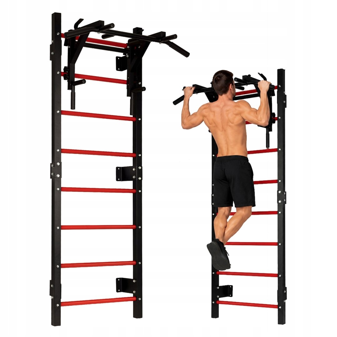 Gymnastický žebřík 215 cm hrazda na zvedání cvičení pro děti a dor