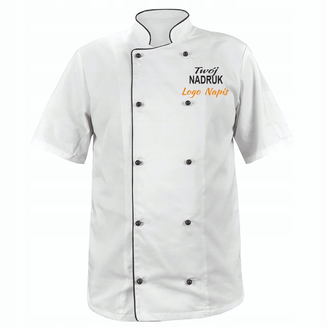 Mikina Kitel bílá s černým lemováním a potiskem loga roz.XXL