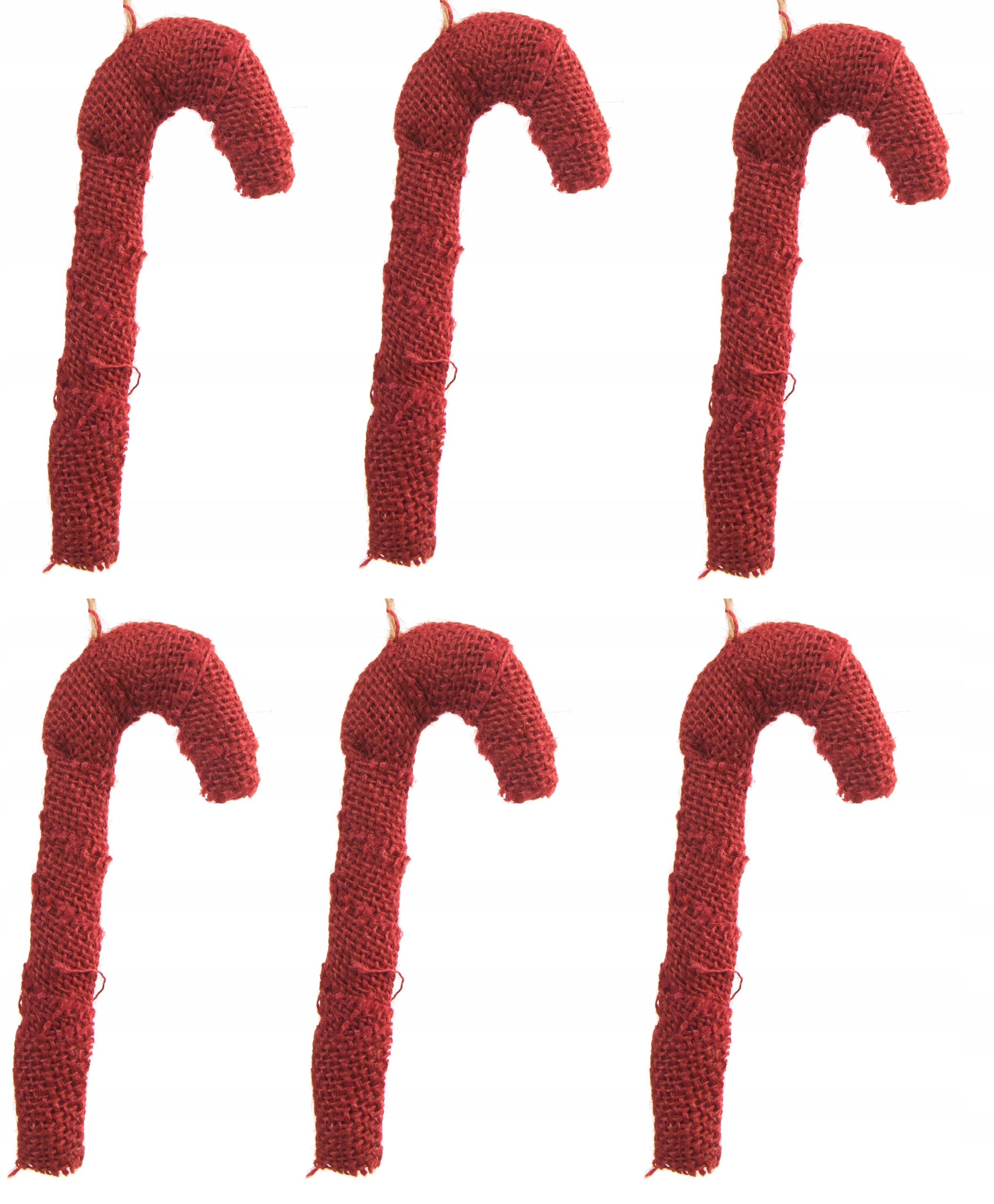 

Laska laski mikołaja choinkowa jutowy bordowa 6szt