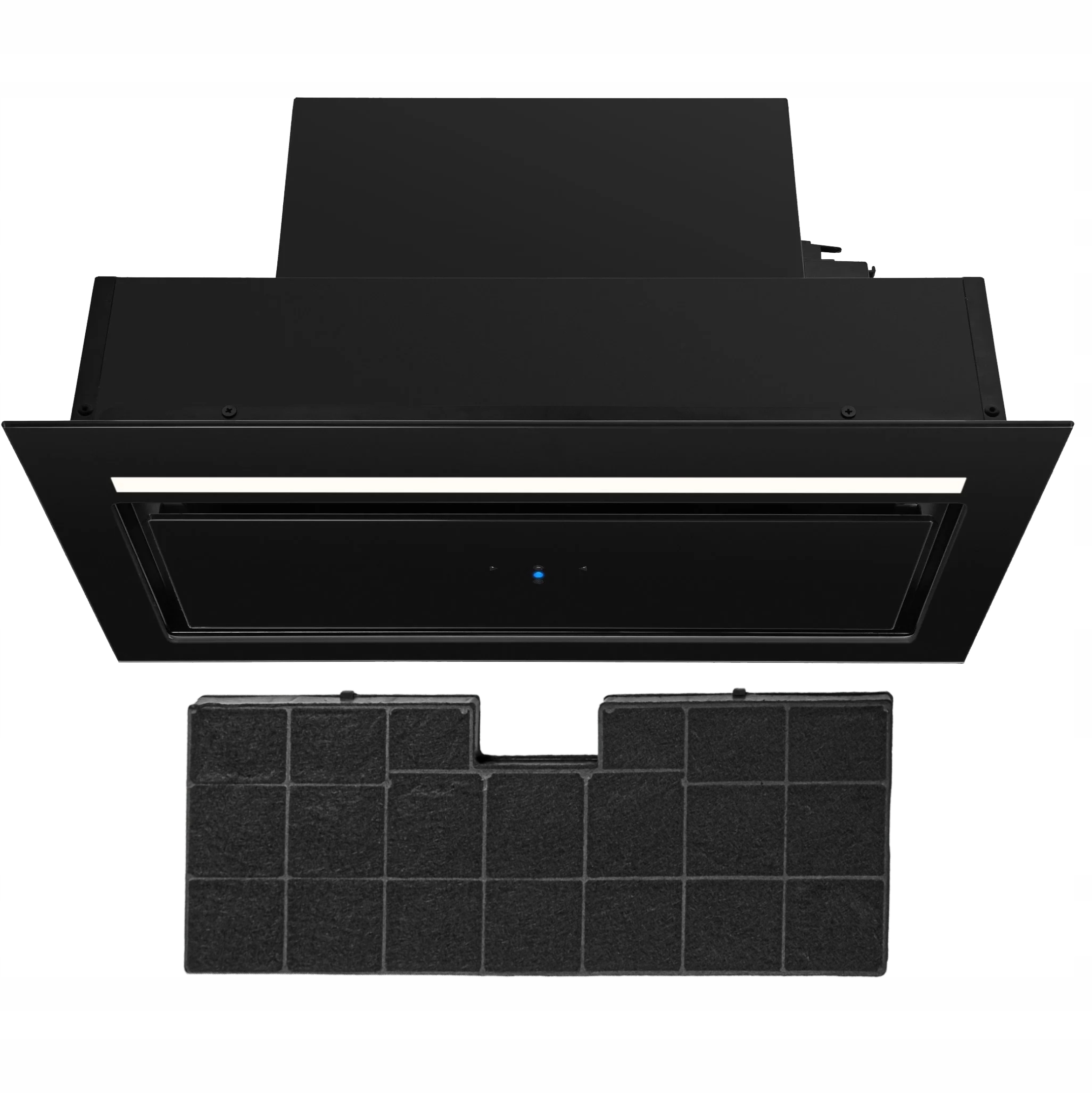 Okap Ciarko Design Aura 74 Czarny Podszafkowy CDZ7501C Filtr