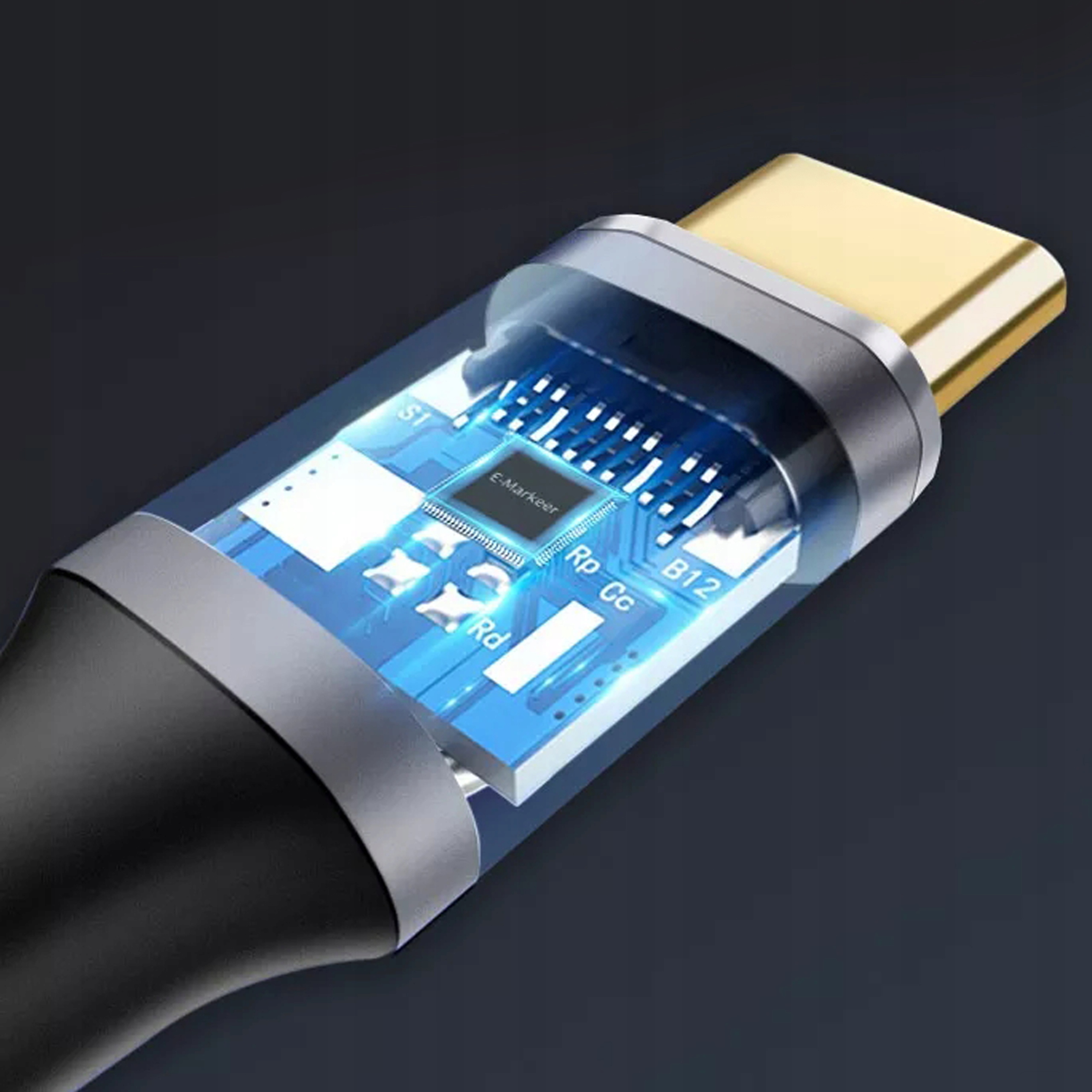 KABEL PRZEWÓD USB-C DO USB-C 3.1 KĄTOWY FAST CHARGE WIREWAY WW331320 2m Waga produktu z opakowaniem jednostkowym 1 kg