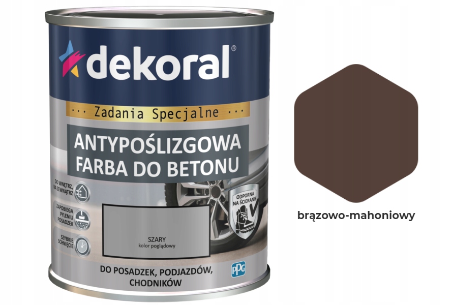 

Dekoral Akrylit B do betonu 5L Brązowo-mahoniowy