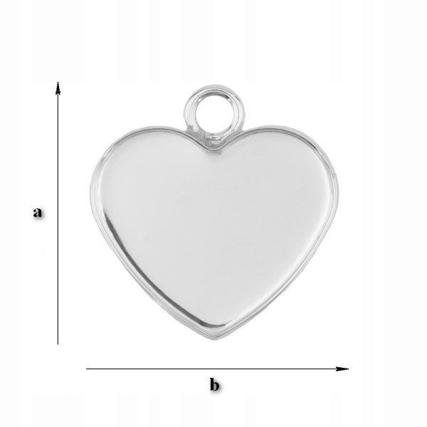 KW-026/10 Krawatka do 2808 Heart Srebro 925