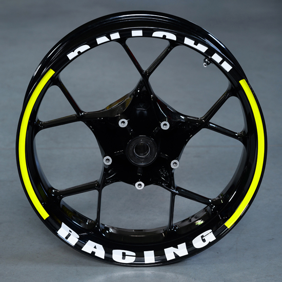 Racing Fluo – Samolepky, pásky na kola, rámy motocyklů pro Suzuki