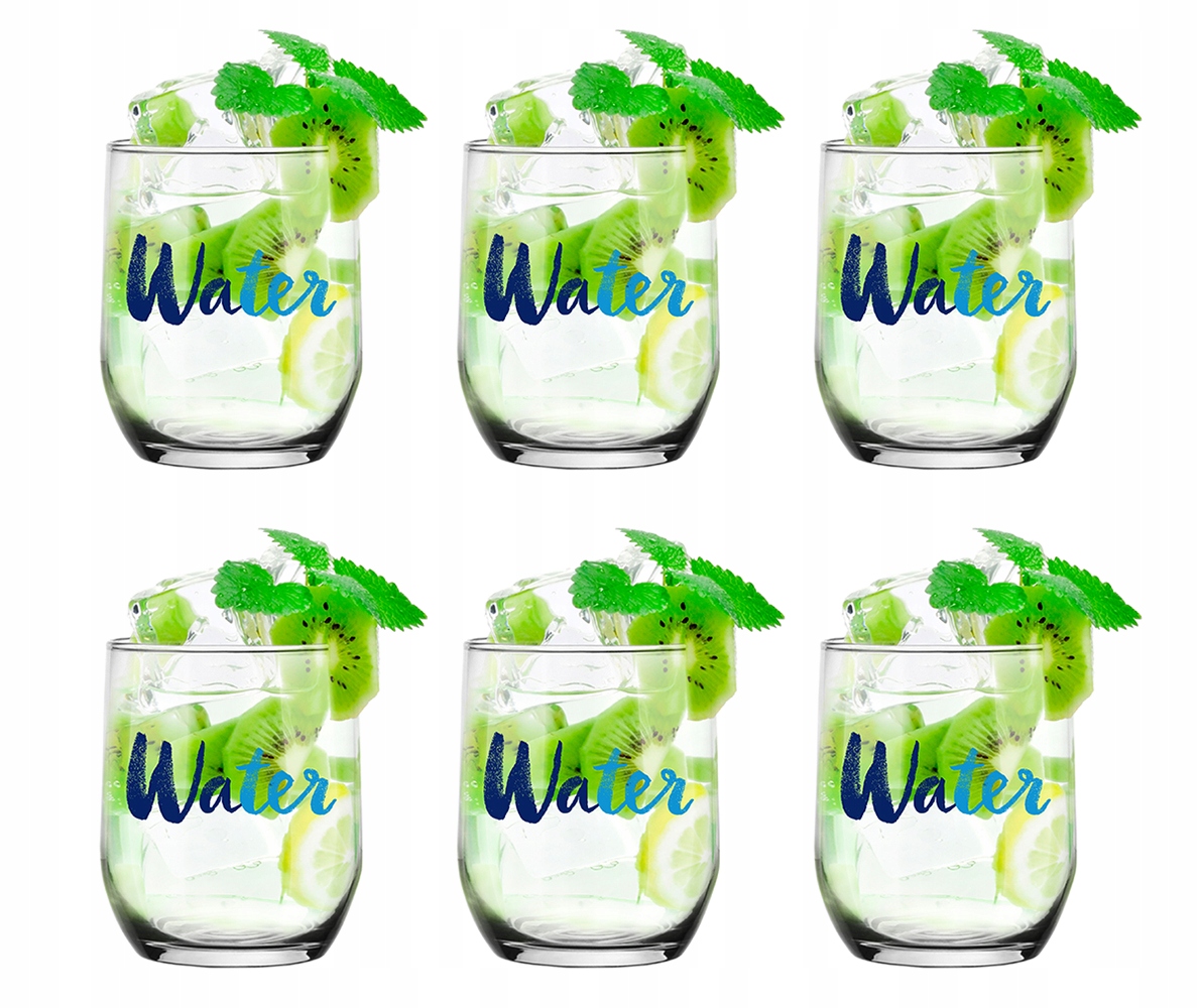 

Kpl 6x Szklanki Do Wody 300 ml