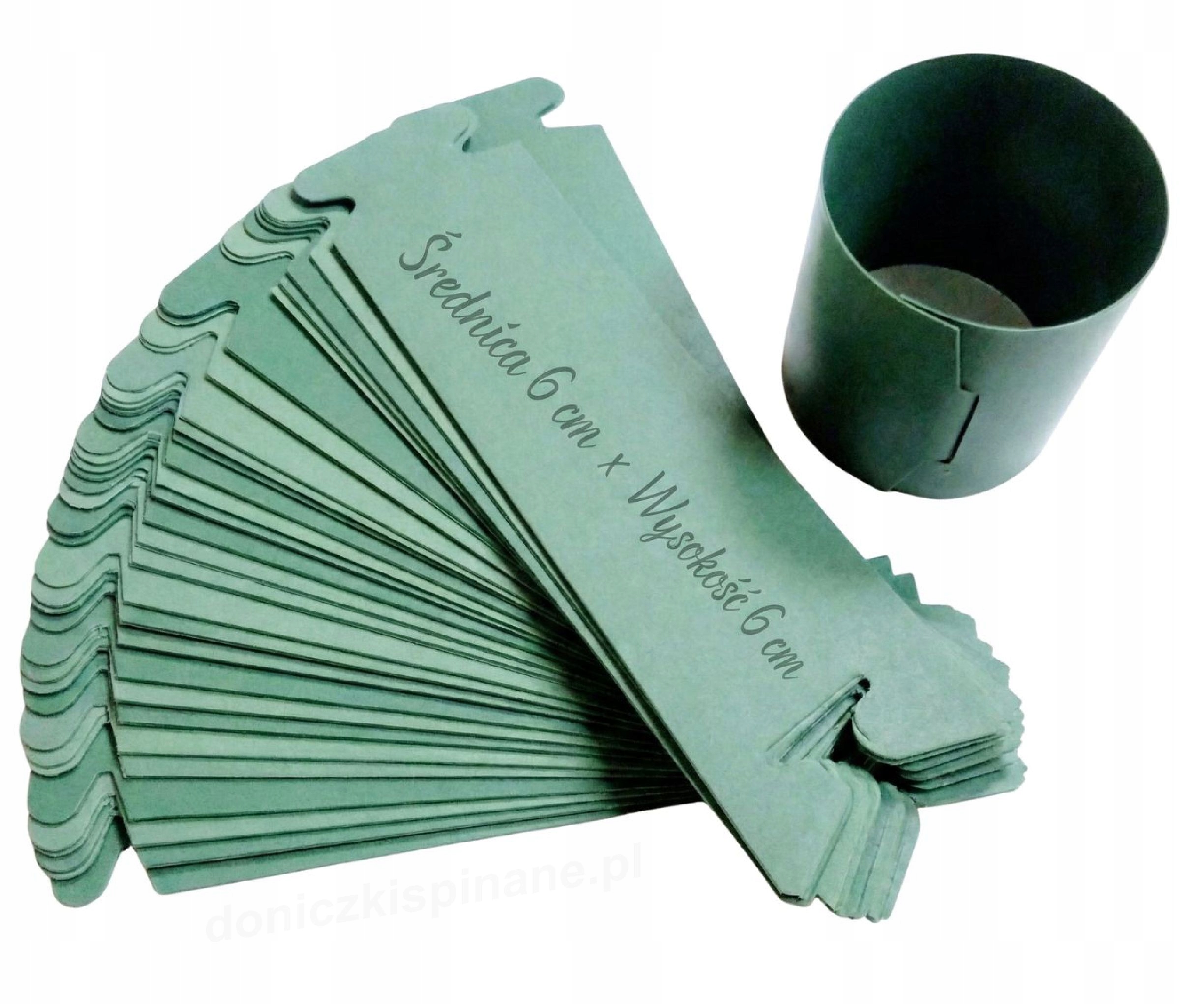 Spínacie krúžky na kvetináče fi 60 mm 6x6 Paradajky Sadenice Rozsada 1000 ks