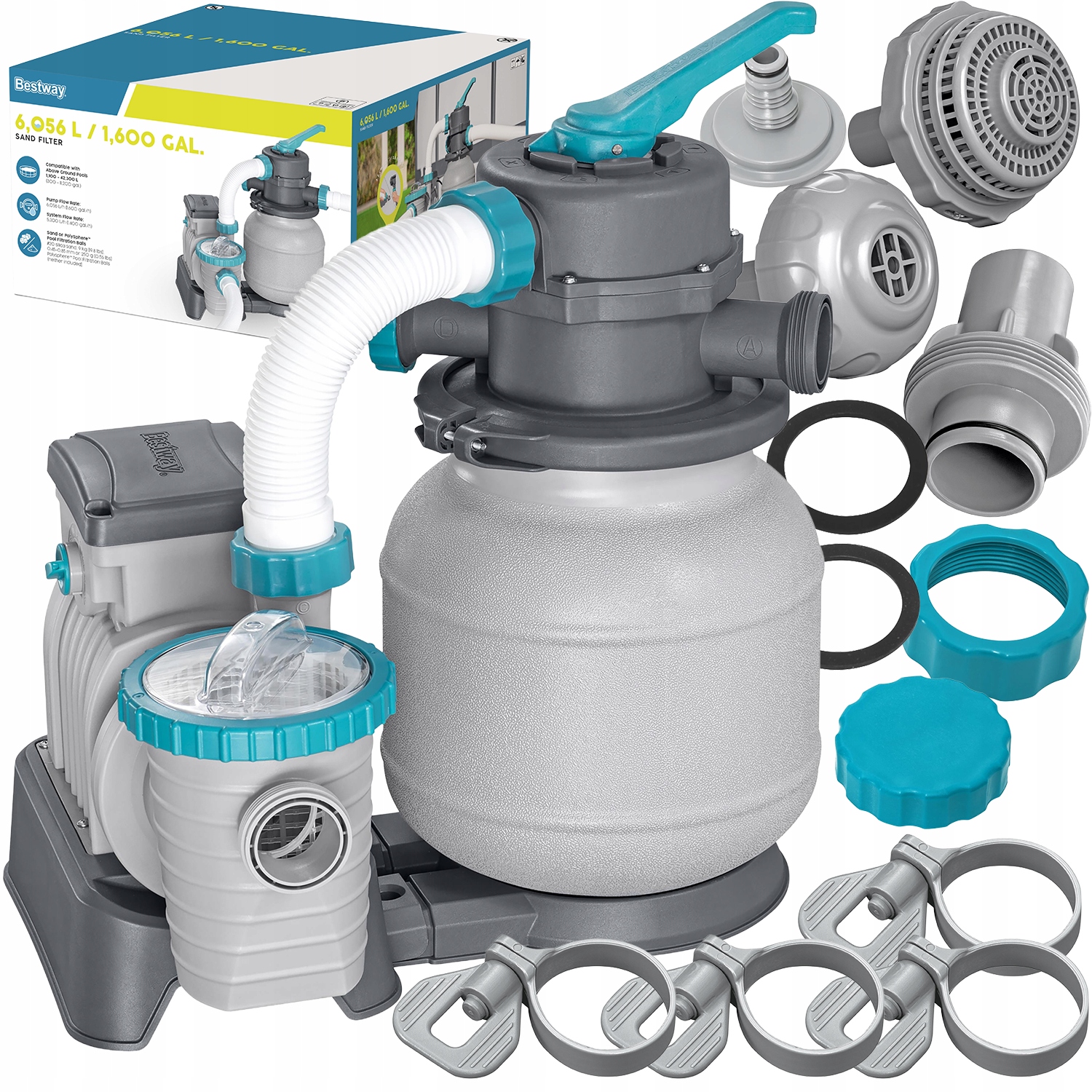 Písková Bazénová Pumpa Do Bazénu 6 056 l/h Bestway 58497 Set 2026