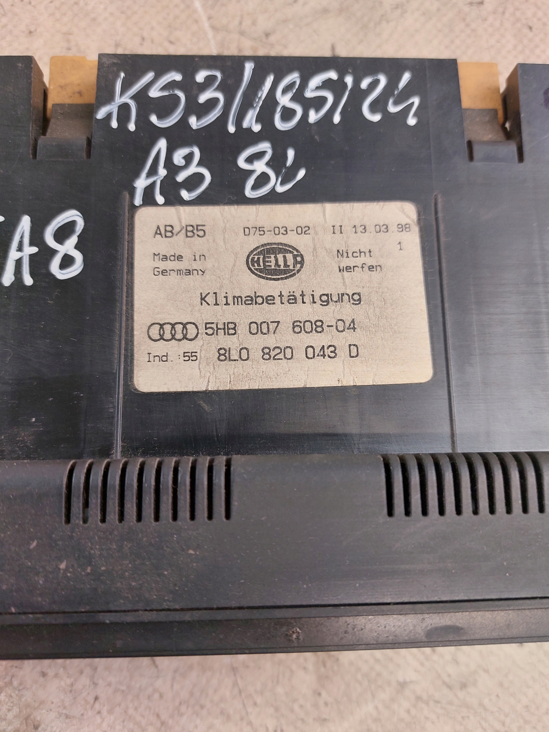 PANEL klími AUDI A3 8L