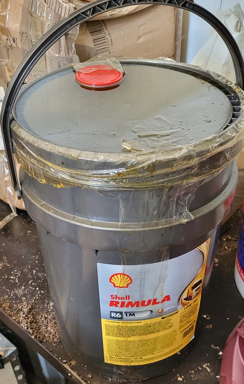 Shell Rimula R6LM 10W40 20L R6 LM 10W-40 uszkodzon