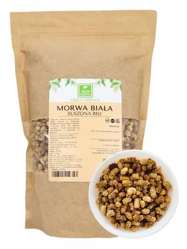 2x Moruše bílá sušená 1 kg Bio Green Essence