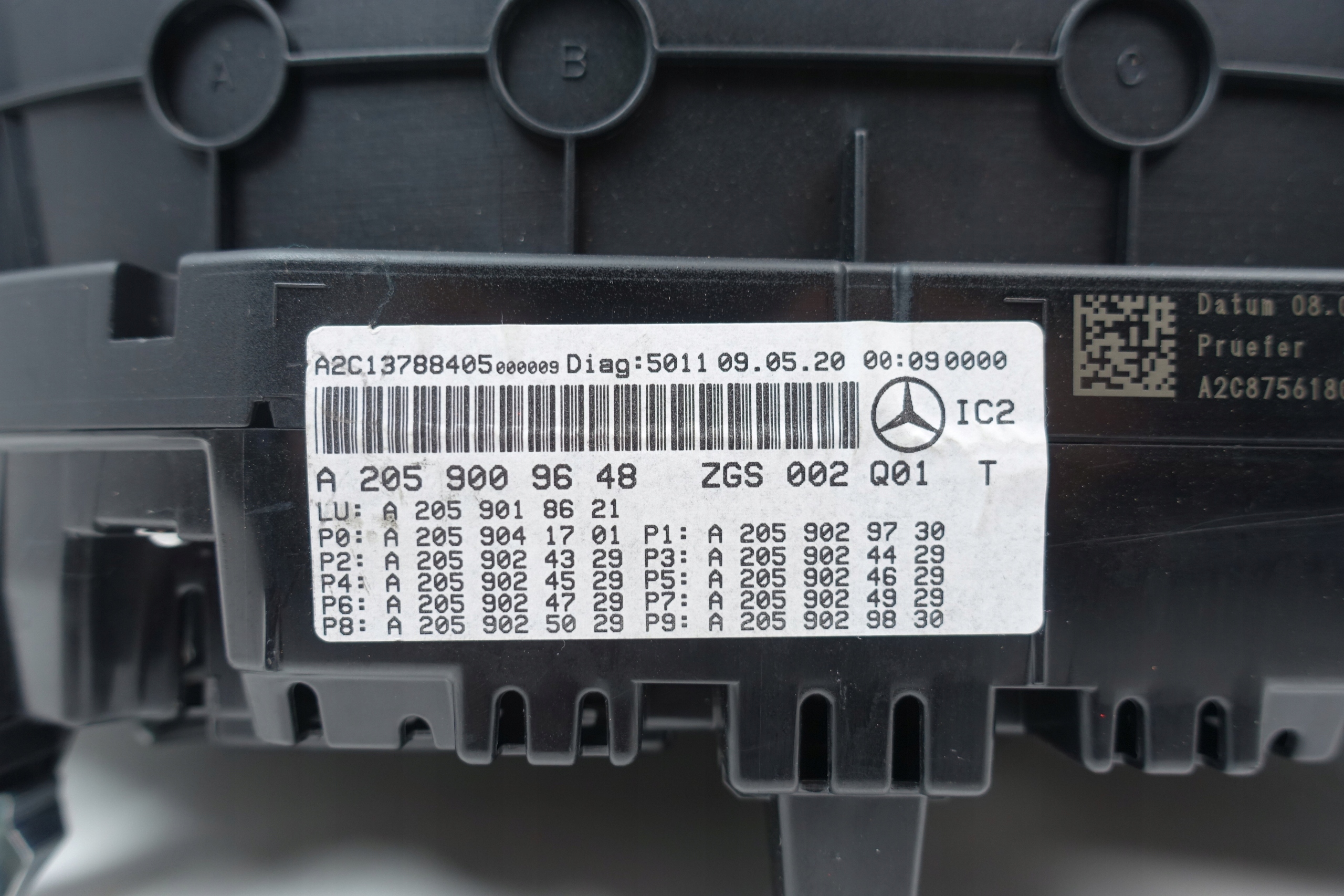 dials dials MERCEDES C W205 a2059009648