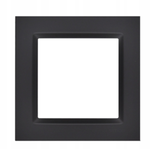 

Simon 10 Ramka Pojedyncza Czarna Mat CR1/49