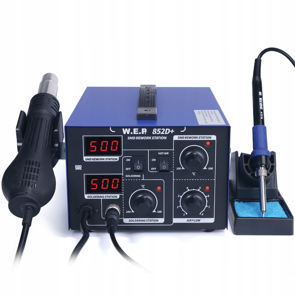 ZSZYWACZ PLASTIKU ZSZYWARKA SPAWARKA WEP 852D+ +Zestaw Tworzywo 3xDysze Kod producenta HOTAIR SET1739