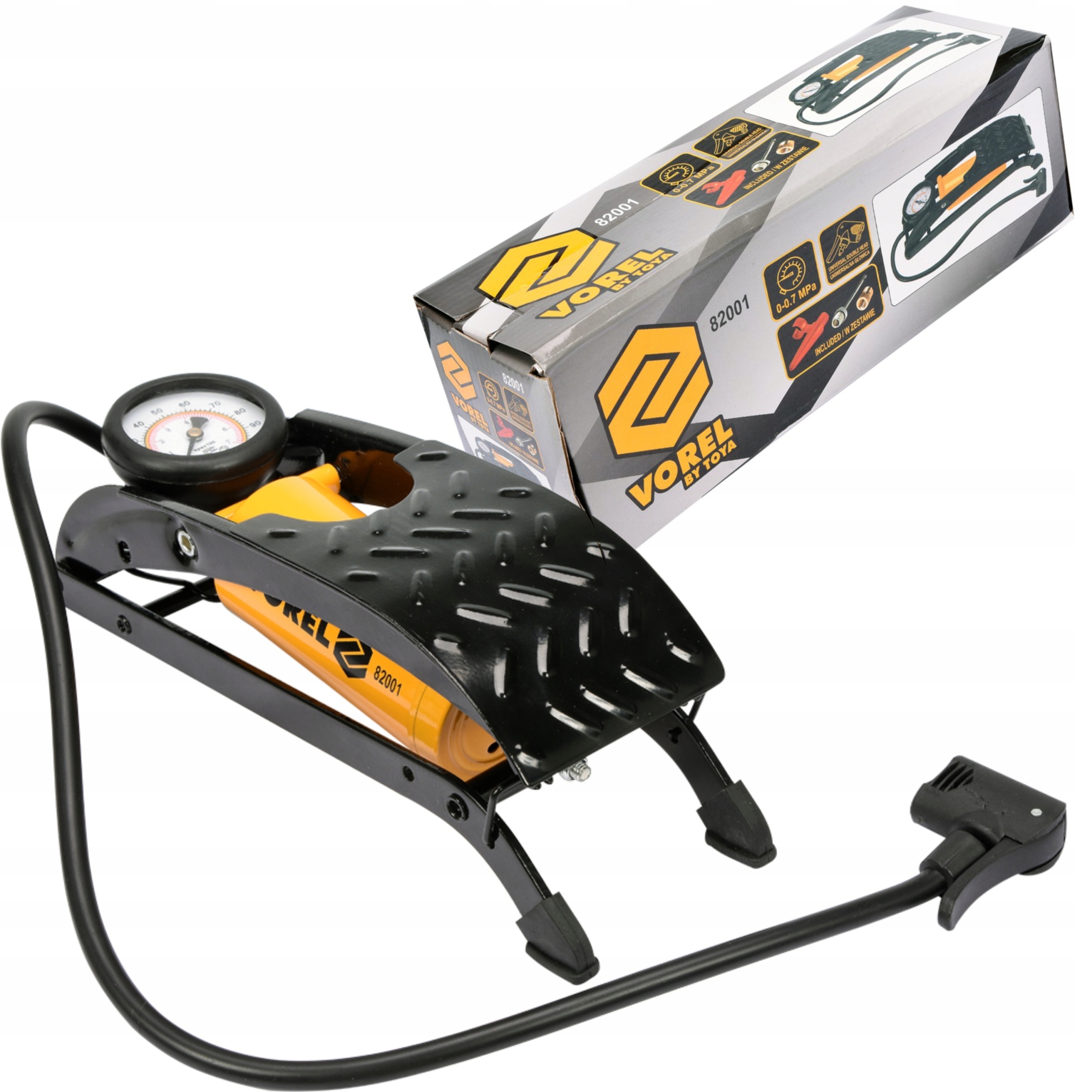 

Pompka Nożna Rowerowa Samochodowa Z Manometrem