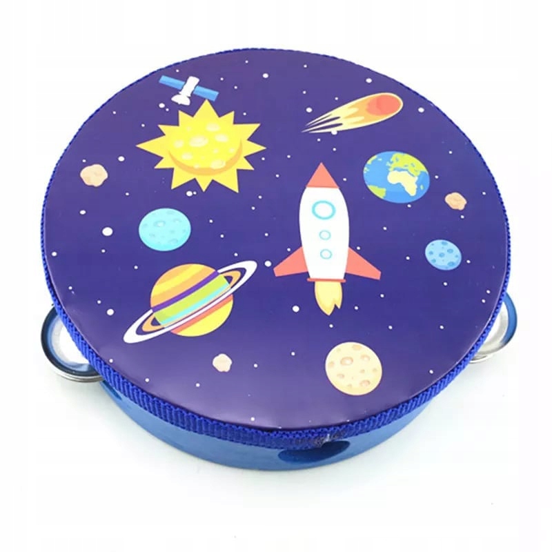 TAMBURYNKO TAMBURYNO DREWNIANE RAKIETA INSTRUMENT