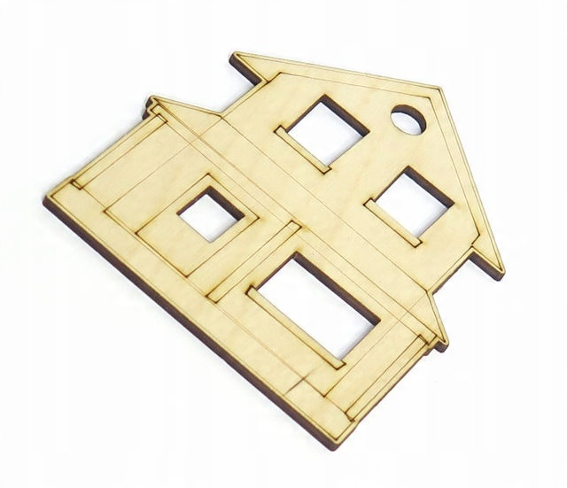 

Ozdoba Dekor Dom Domek Ze Sklejki 184x150mm PD44