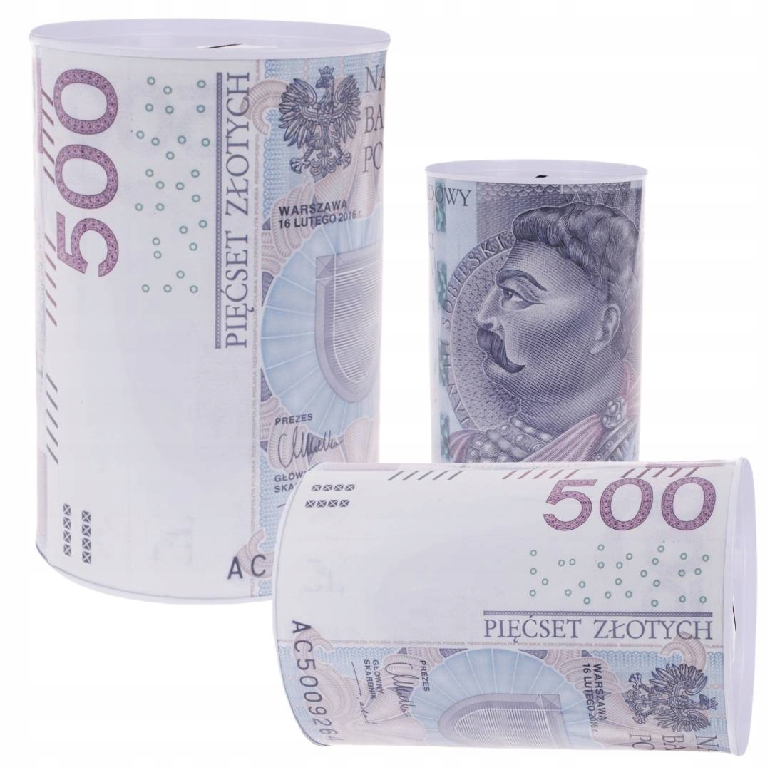 

3x Skarbonka Puszka Metalowa Pieniądze Zestaw