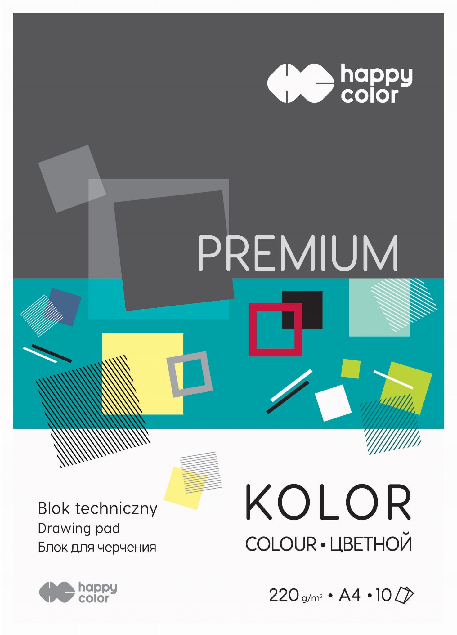 

Blok techniczny A4/10k Happy Color 220g kolor