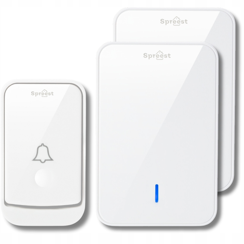 Bezdrátový Bateriový Zvonek Do Dveří Do Branky Na Baterie, 2 Přijímače