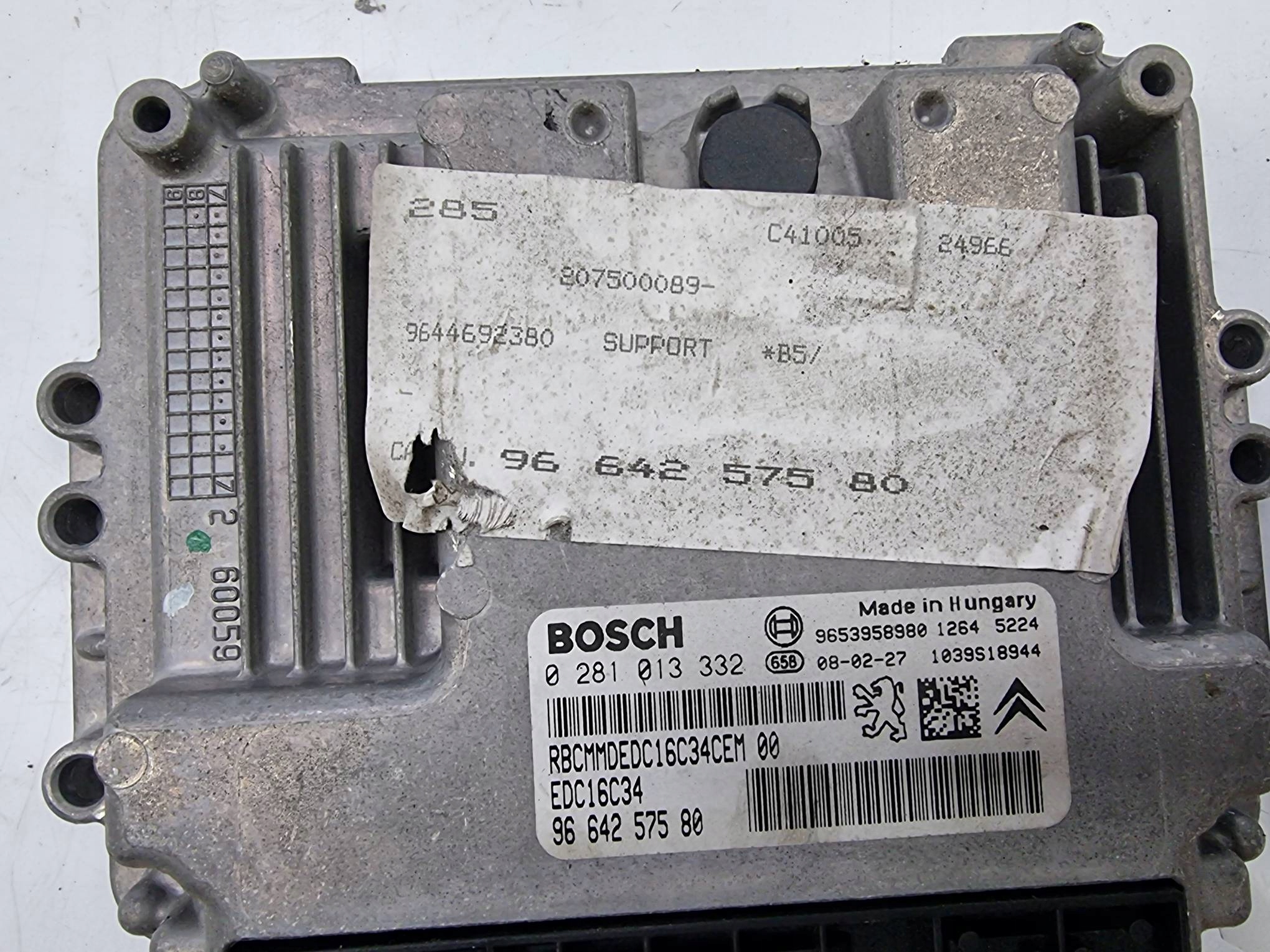 computer motore ECU 0281013332 CITROEN C4