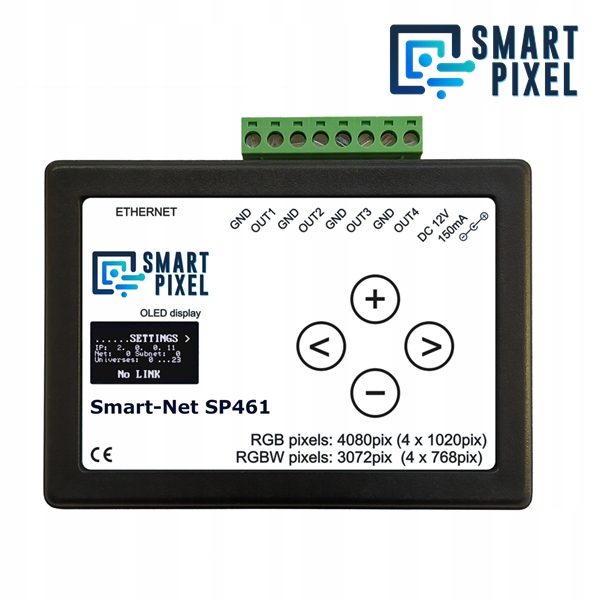 Brána SmartPixel Art-Net SP461 – digitálny ovládač DMX