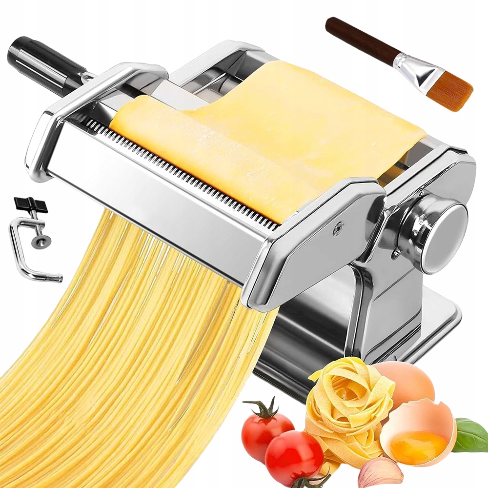 Stroj Na Těstoviny Nerezová Ocel, 7 Úrovní Tloušťky S Kartáčem