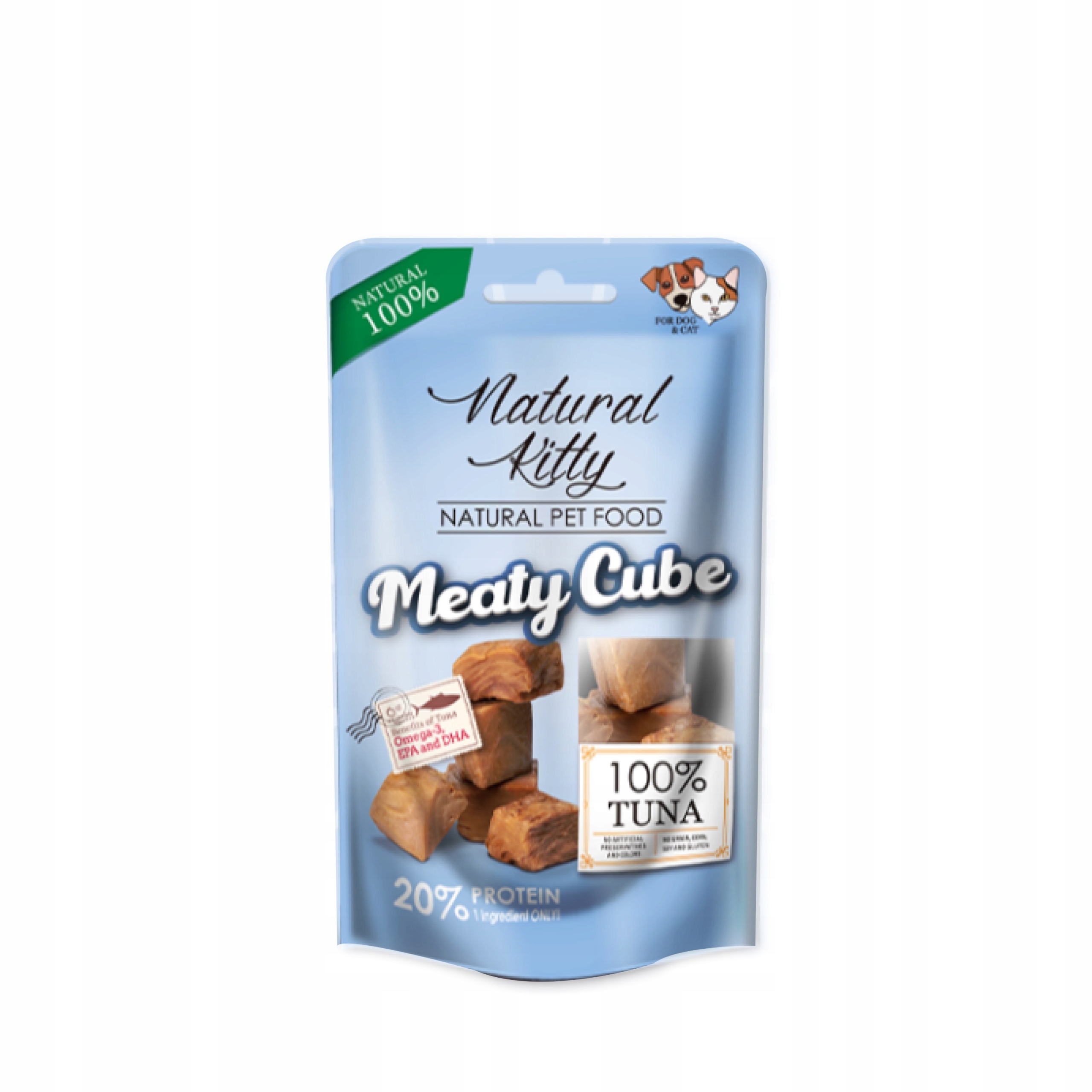 Levně Natural Kitty Premium psí pamlsek 100% tuňák 6x60 g