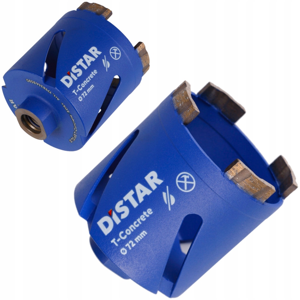 Distar Wiertło Otwornica diamentowa do betonu 72mm M16 T-Concrete