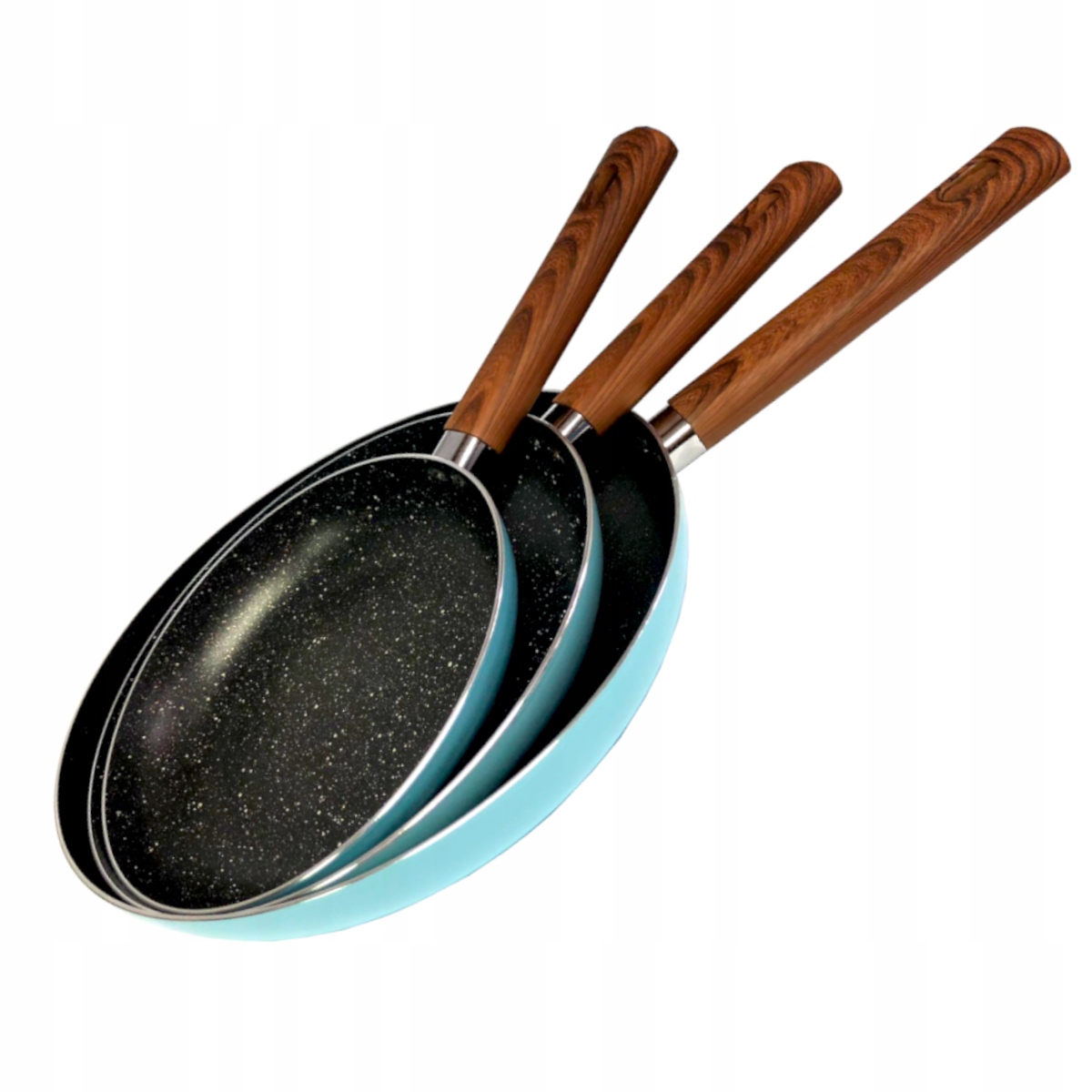 

Zestaw Patelni aluminiowych powłoka non-stick x3