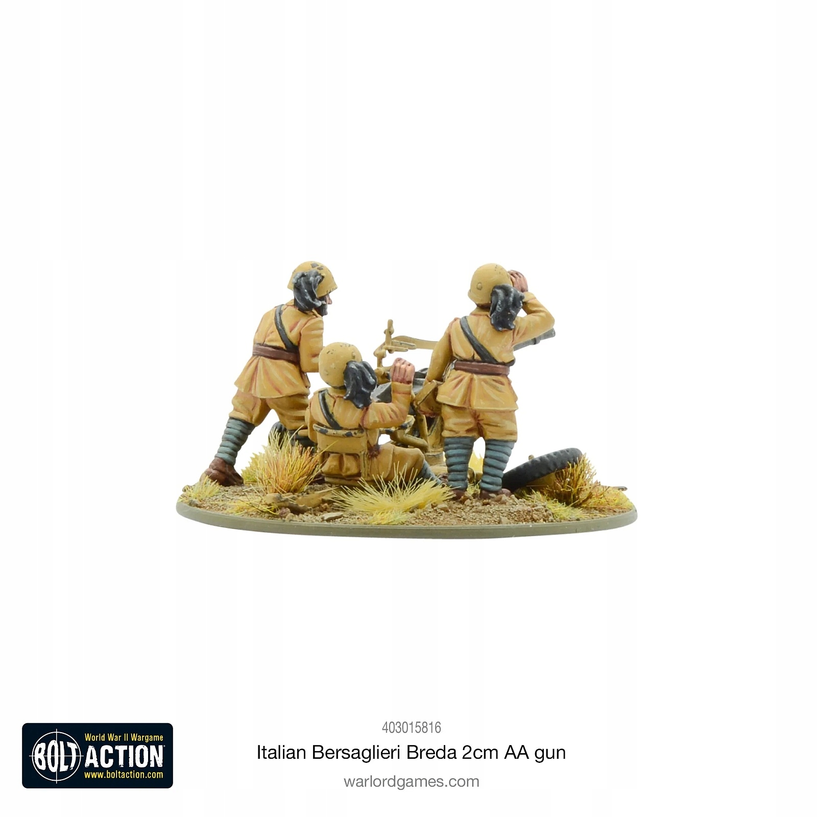 Bolt Action Italian Bersaglieri Breda 2cm AA Gun Rodzaj zestaw
