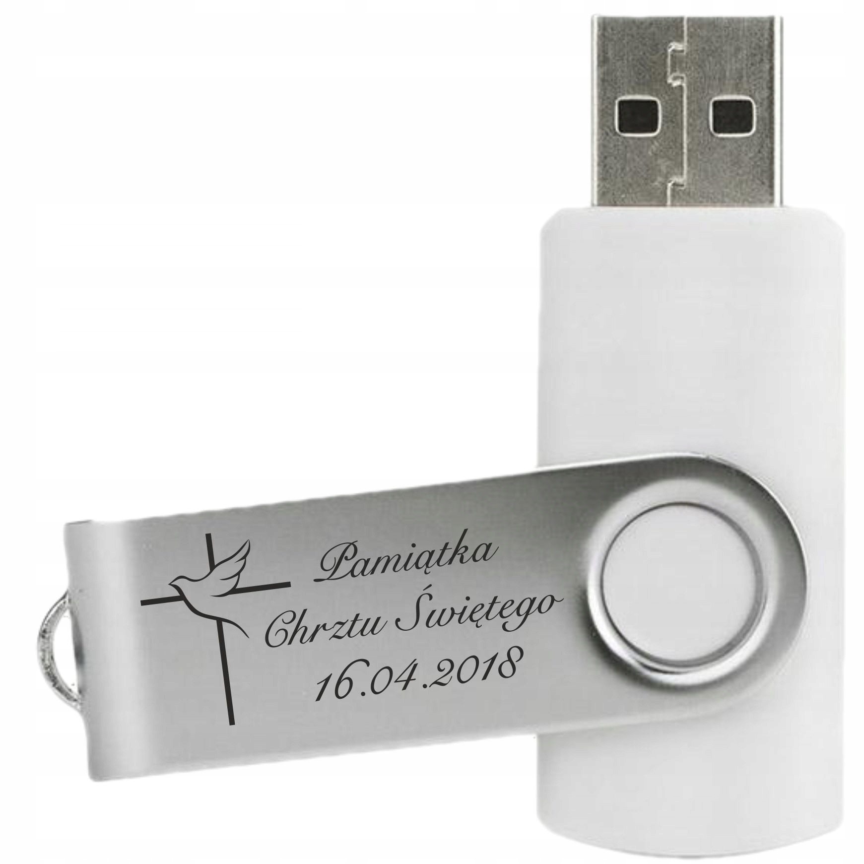 

Pendrive pamięć Usb 32 Gb z grawerem na Chrzest Św