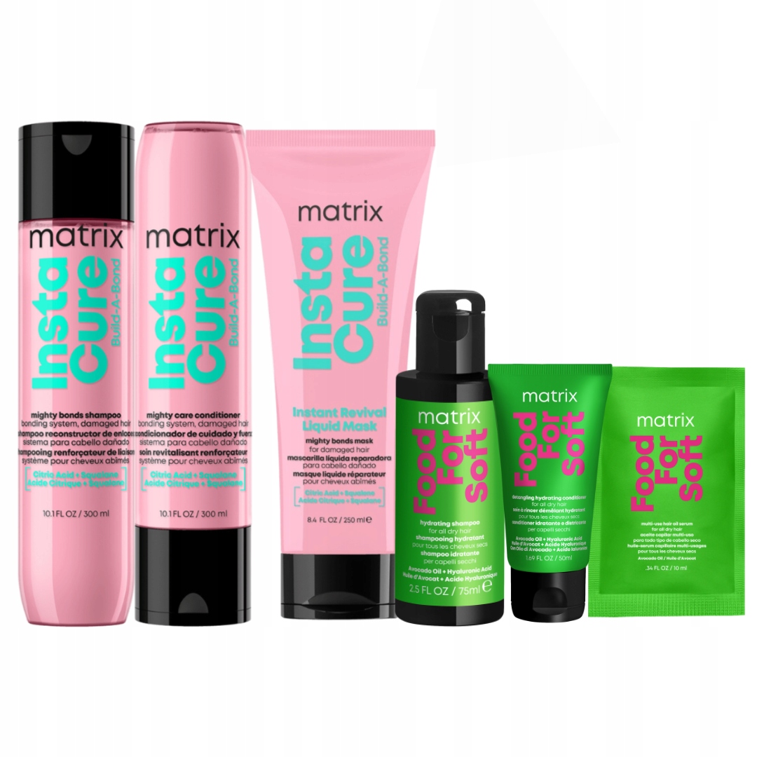 Matrix Instacure Build-A-Bond szampon, odżywka maska do włosów 3 Prezenty