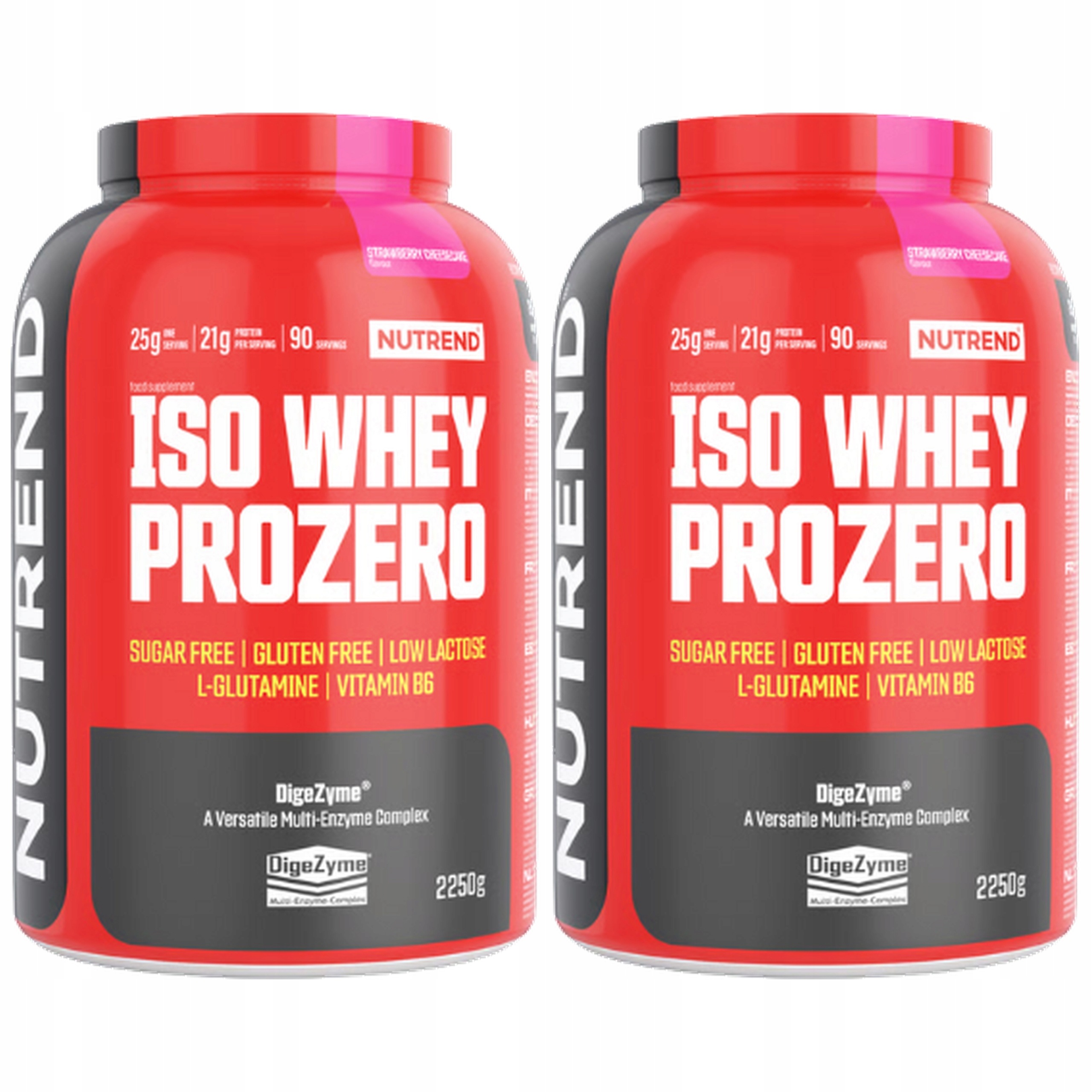 2x Proteinový izolát syrovátky Wpi 84% Regenerace Svalová hmota Nutrend