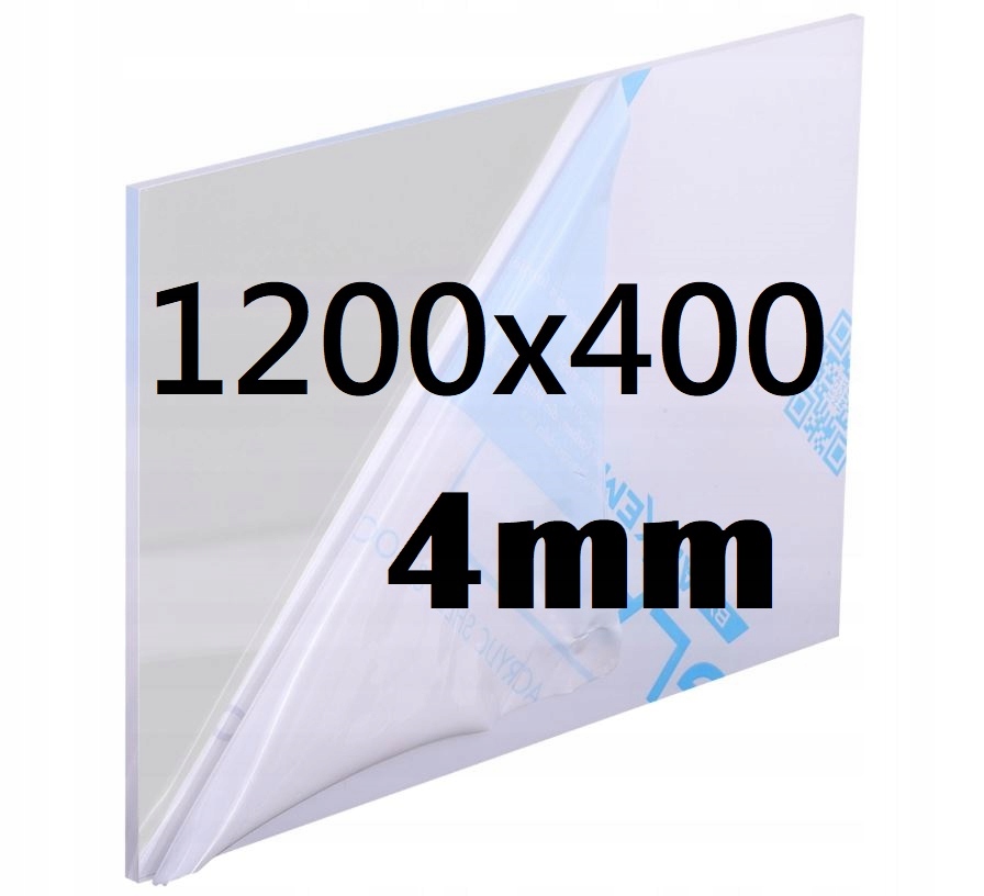 Plexi Plexi Plexi Plexa na míru 120 cm x 40 cm x 4 mm