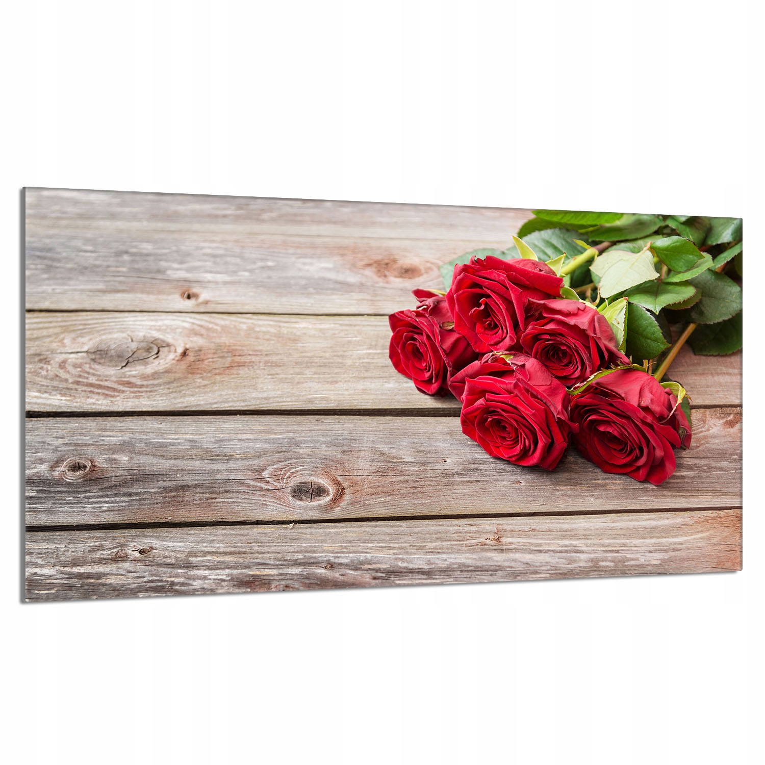 Skleněná ochranná deska na sporák 90x52 Růže Do Kuchyně