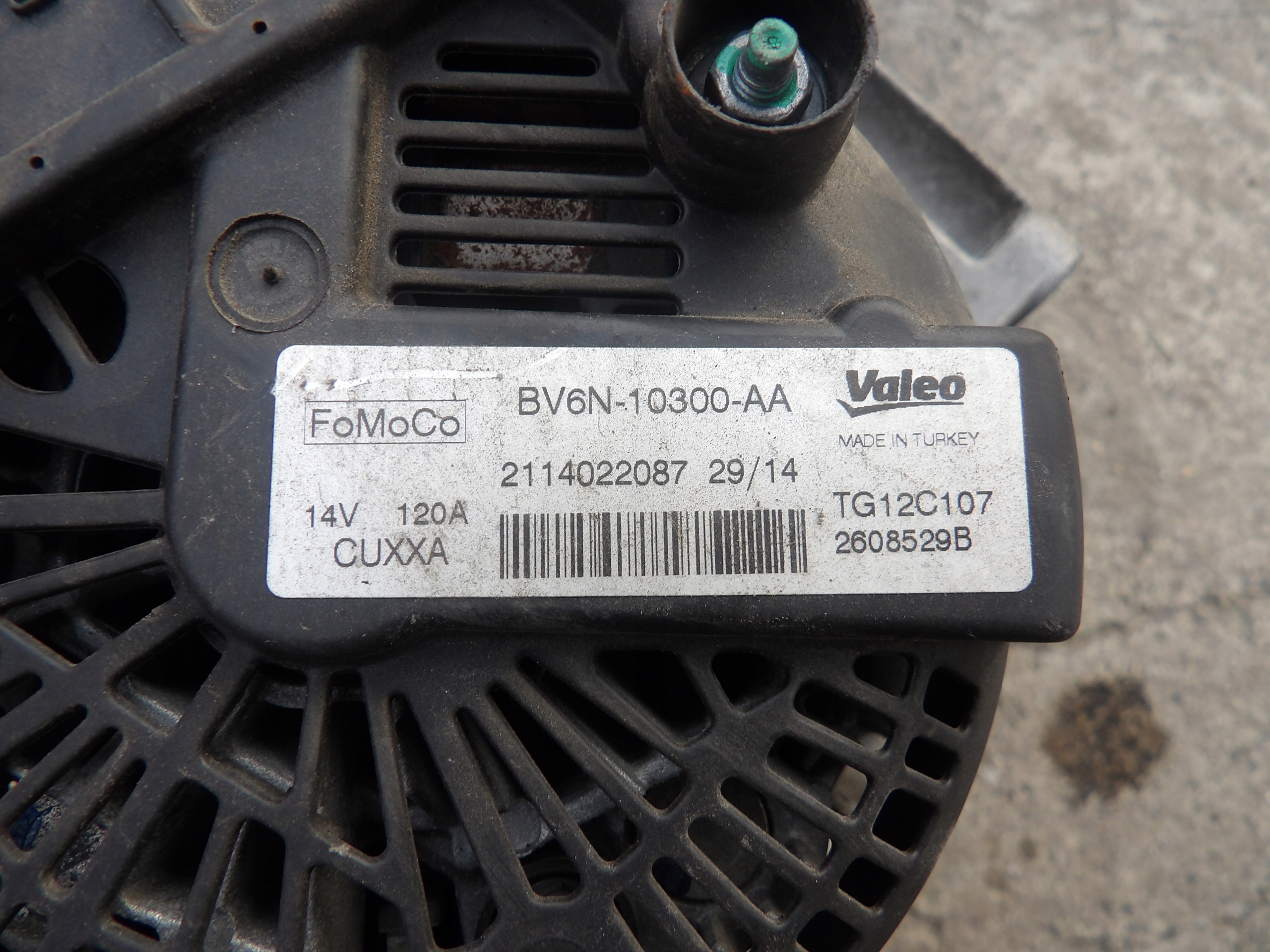 FORD FOCUS MK3 FIESTA MK7 1.6 EB ALTERNATOR 120A VALEO