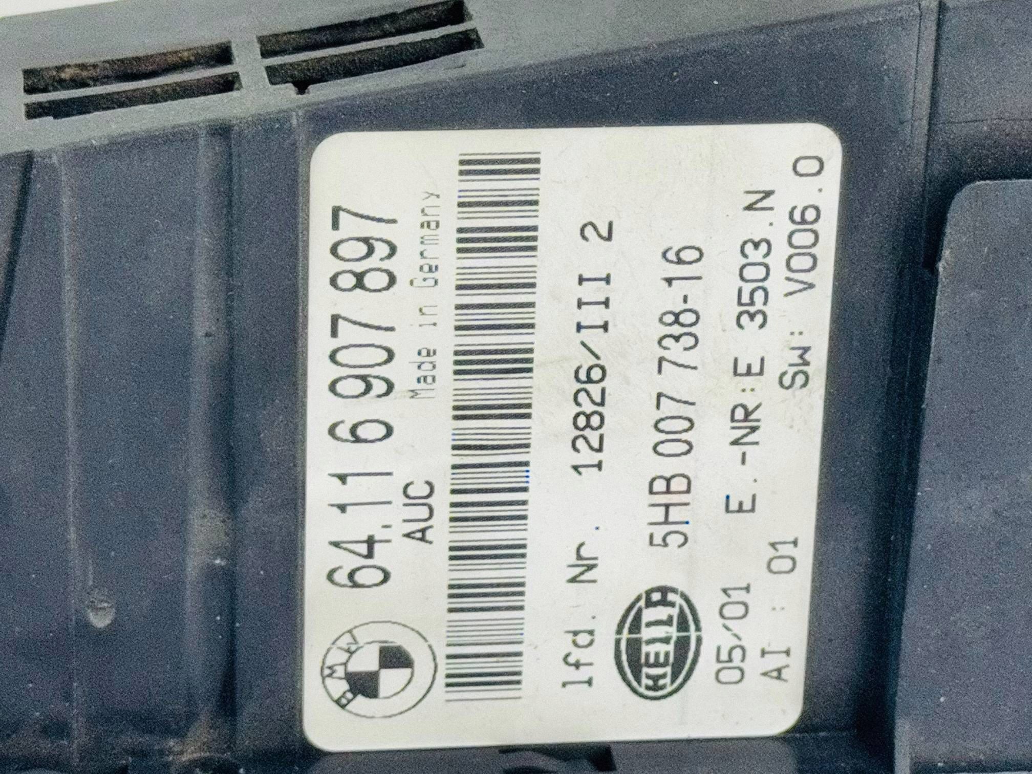 Panel air conditioning devices BMW E46 64116907897 5HB00773816